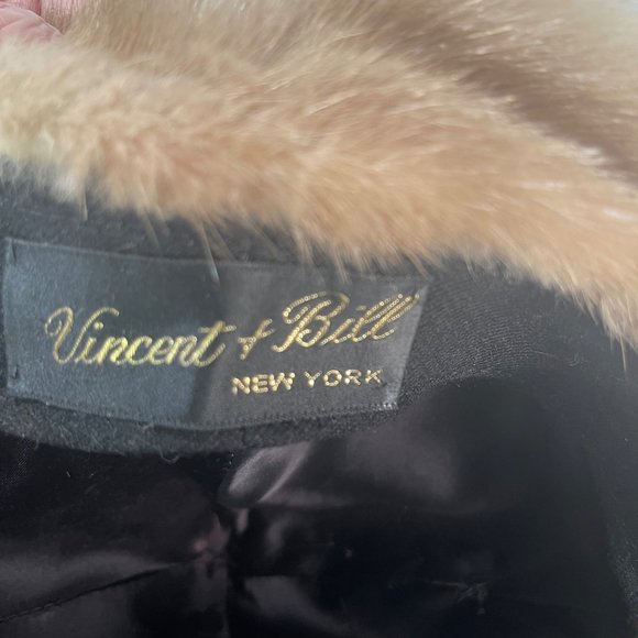 Vintage Vincent & Bill Genuine Fur Hat w Corded Decorative Embellishment - Picture 5 of 5